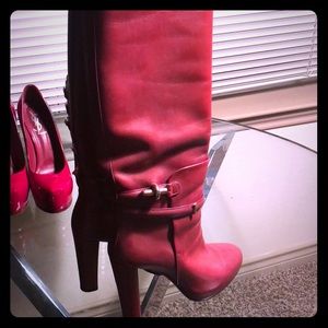 Incredible read Balenciaga high-heeled boots 38 8